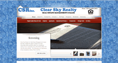 Desktop Screenshot of clearskyrealty.com